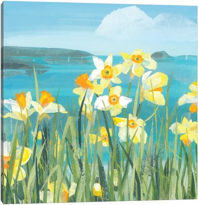 Coastal Spring Canvas Art Print - Claire Henley
