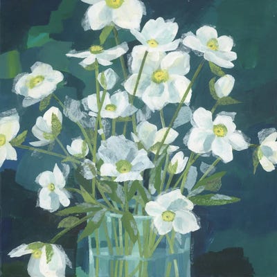 Winter Rose by Claire Henley framed canvas print