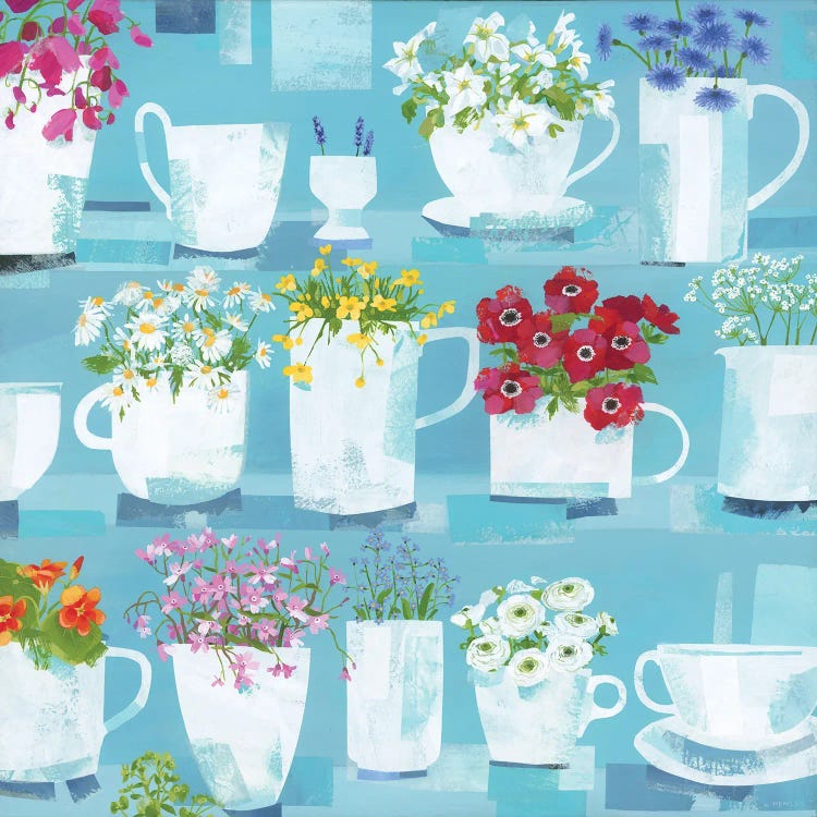 Mugs, Jugs And Flowers