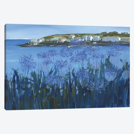 Tall Agapanthus, Portscatho Canvas Print #HYC33} by Claire Henley Canvas Art Print