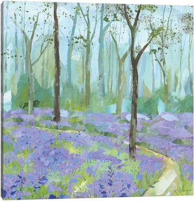 Bluebell Woods Canvas Art Print - Claire Henley