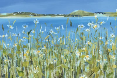 Across To Daymer Bay by Claire Henley framed canvas print