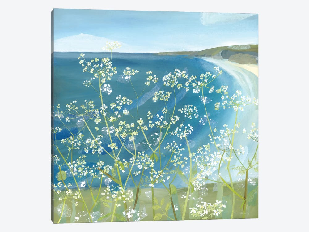 Cliff Top Cow Parsley by Claire Henley 1-piece Canvas Wall Art