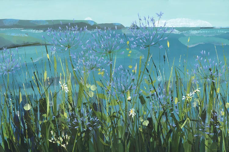 Summer Blues, Gerrans Bay by Claire Henley wall art