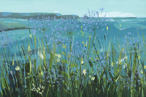 Claire Henley: Summer Blues, Gerrans Bay by Claire Henley