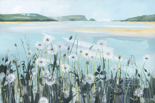 Claire Henley: Camel Estuary Dandelions by Claire Henley