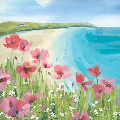 View Of The Bay by Claire Henley framed canvas print