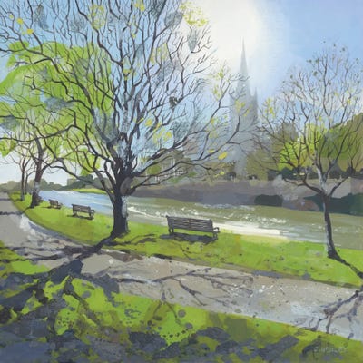 Avon Spring by Claire Henley framed canvas print