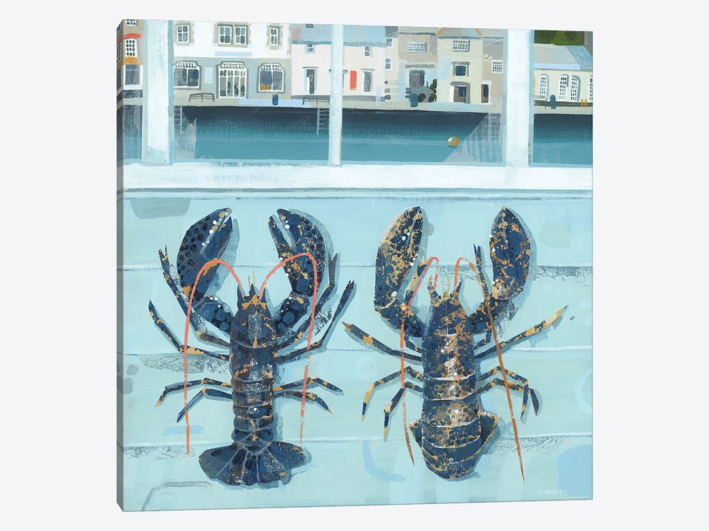 Padstow Lobsters by Claire Henley 1-piece Canvas Print