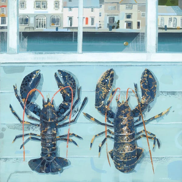 Claire Henley: Padstow Lobsters by Claire Henley