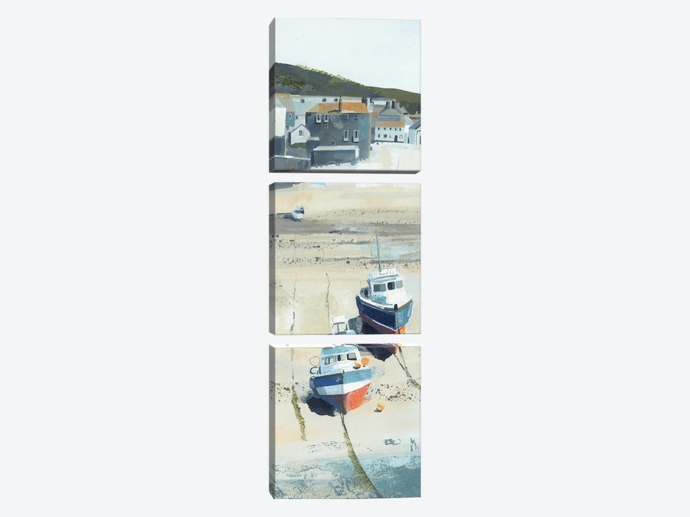Low Tide, Port Isaac by Claire Henley 3-piece Canvas Art Print