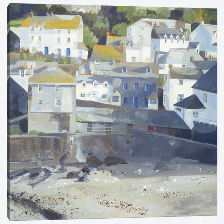 Midday Sun, Port Isaac Canvas Print #HYC74} by Claire Henley Canvas Art