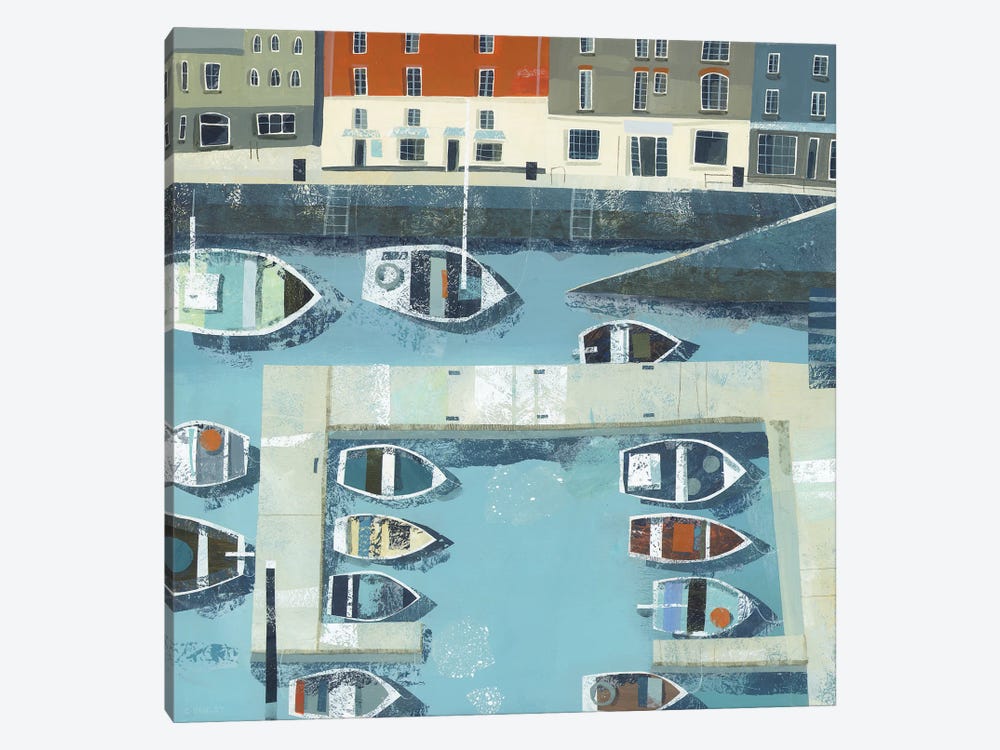 South Quay, Padstow by Claire Henley 1-piece Canvas Art Print