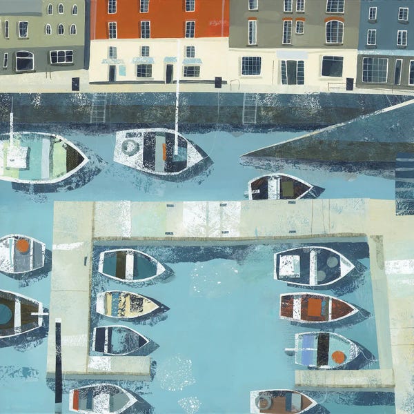 Claire Henley: South Quay, Padstow by Claire Henley