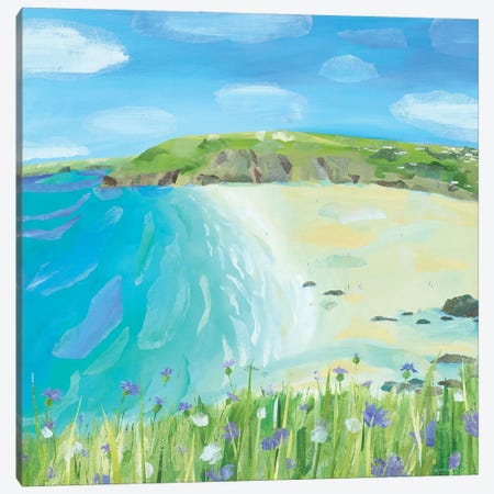 Path To Mawgan Porth Canvas Print #HYC79} by Claire Henley Art Print