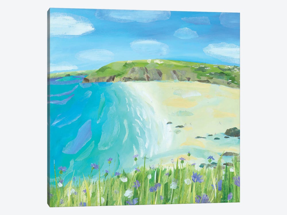 Path To Mawgan Porth by Claire Henley 1-piece Canvas Art Print