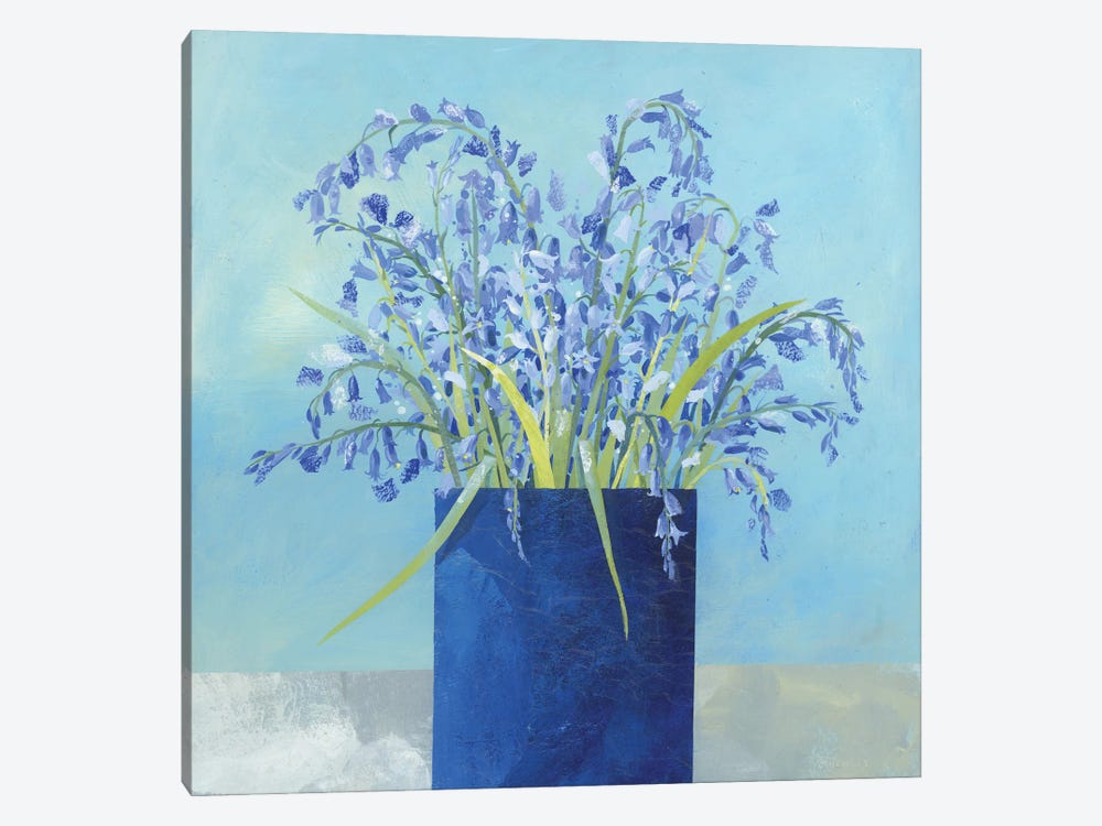 Bluebell Vase by Claire Henley 1-piece Canvas Print