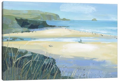 George's Cove, Padstow Canvas Art Print - Claire Henley