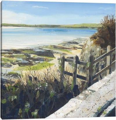 Daymer Bay Canvas Art Print - Cottagecore Goes Coastal