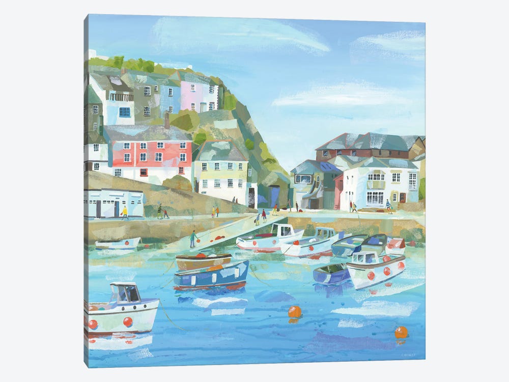 Mevagissey by Claire Henley 1-piece Canvas Art