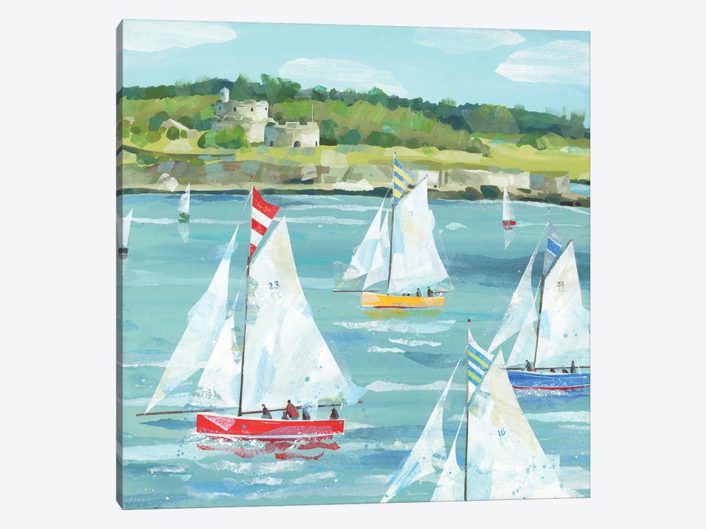 Falmouth Working Boats by Claire Henley 1-piece Canvas Art