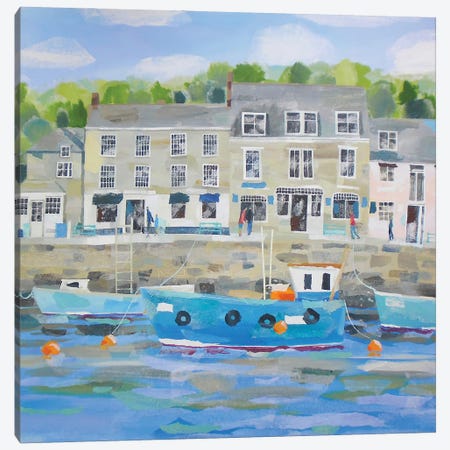 Padstow Harbour Canvas Print #HYC96} by Claire Henley Canvas Artwork