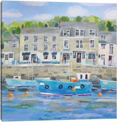Padstow Harbour Canvas Art Print - Claire Henley