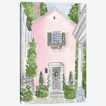 Pretty And Pink In Charleston Canvas Print #HYD10} by Sarah Hayden Canvas Art