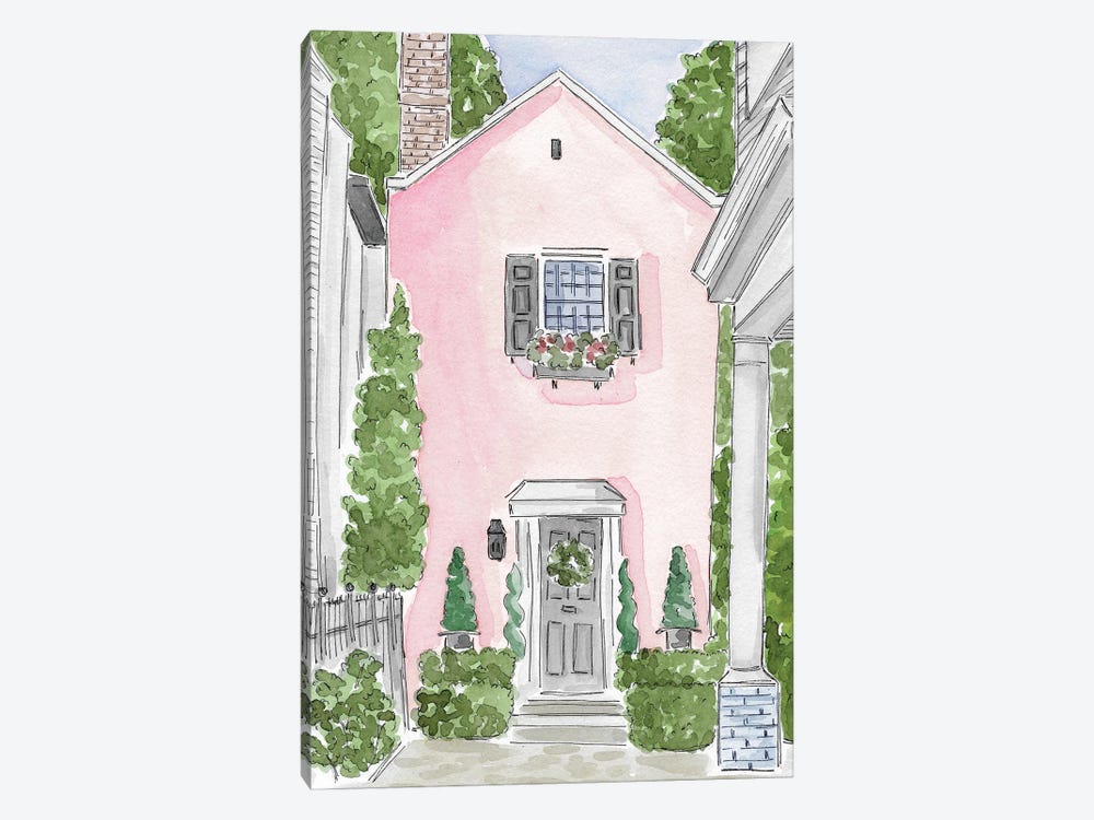 Pretty And Pink In Charleston by Sarah Hayden 1-piece Canvas Print