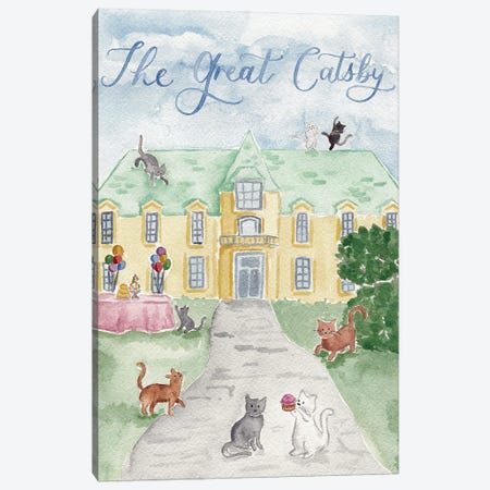 The Great Catsby Canvas Print #HYD43} by Sarah Hayden Canvas Art Print