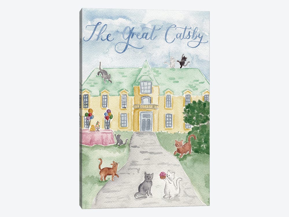 The Great Catsby by Sarah Hayden 1-piece Canvas Art Print