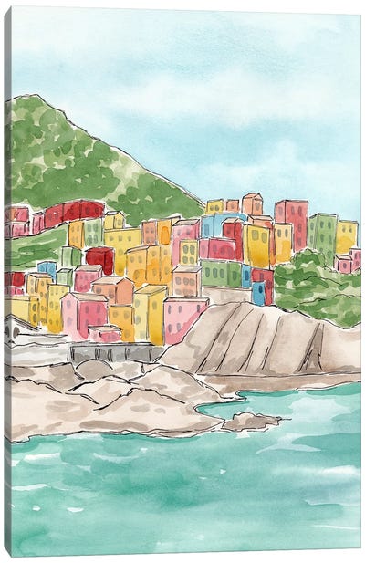 Manarola Cinque Terre Italy Canvas Art Print - Sarah Hayden