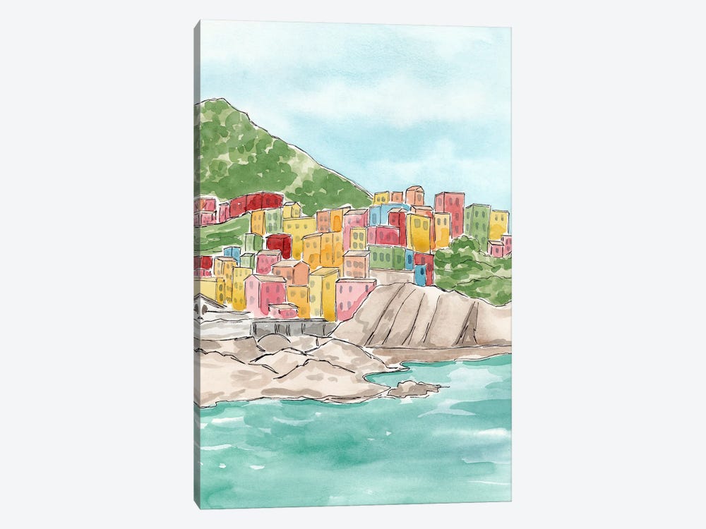Manarola Cinque Terre Italy by Sarah Hayden 1-piece Canvas Wall Art
