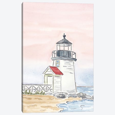 Brant Point Lighthouse Nantucket, Ma Canvas Print #HYD60} by Sarah Hayden Art Print