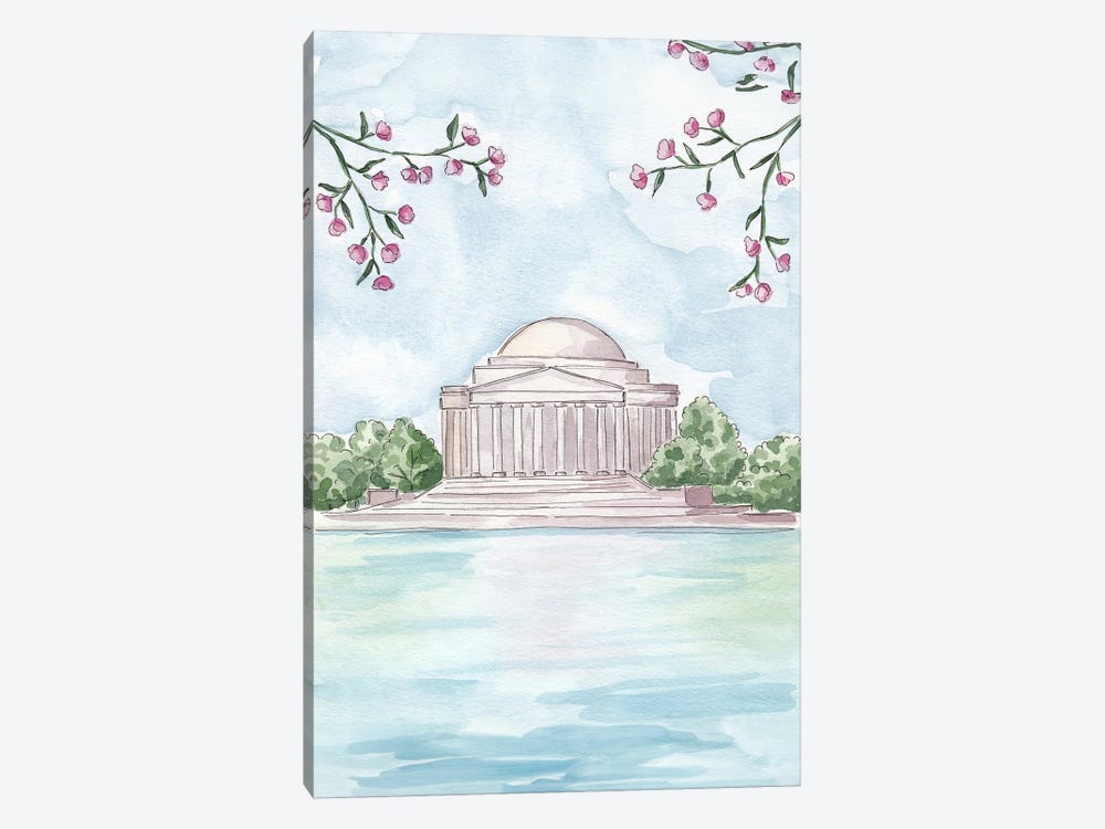 Jefferson Memorial, Washington DC by Sarah Hayden 1-piece Canvas Art