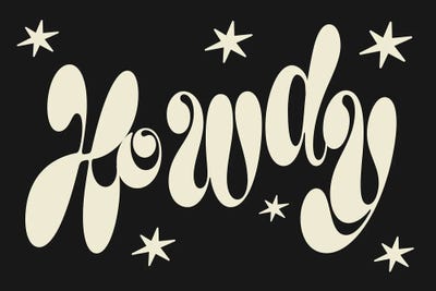 Honey Island Studio - Canvas Prints: Howdy Poster by Honey Island Studio