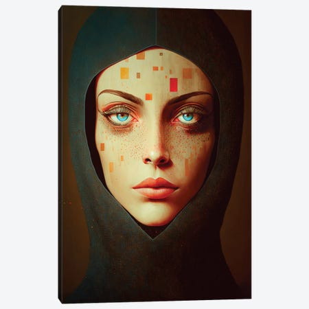 Woman Portrait Canvas Print #HYK19} by Hayk Shalunts Art Print