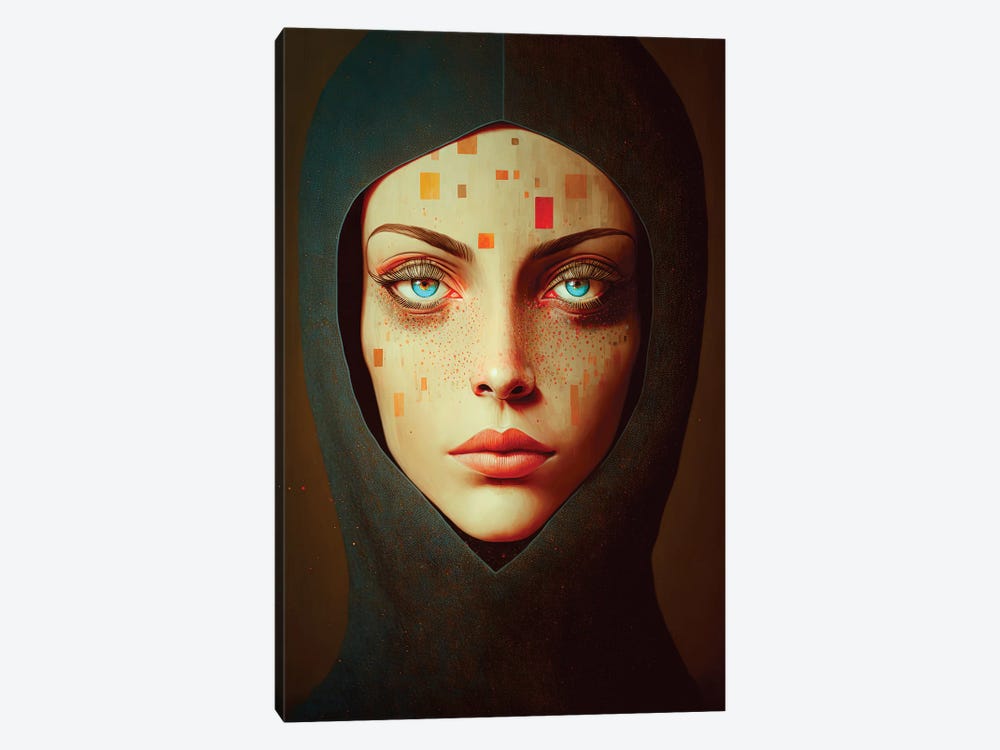 Woman Portrait by Hayk Shalunts 1-piece Canvas Artwork