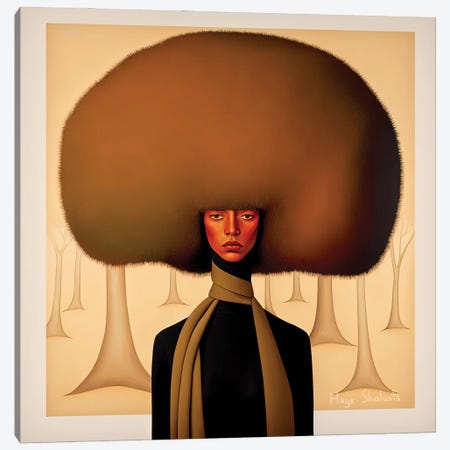 My Hair Would Not Lie Canvas Print #HYK20} by Hayk Shalunts Canvas Art