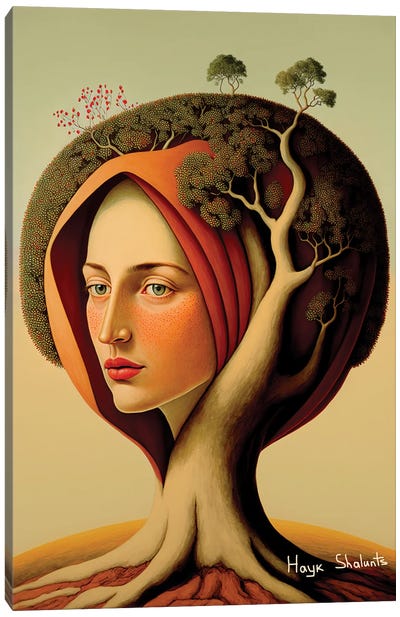 I Am A Tree Canvas Art Print - Hayk Shalunts