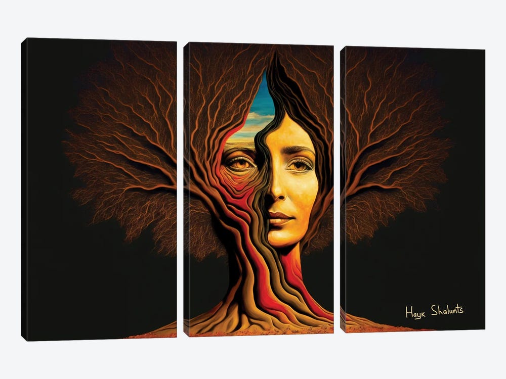 Giver Of Life by Hayk Shalunts 3-piece Canvas Art Print