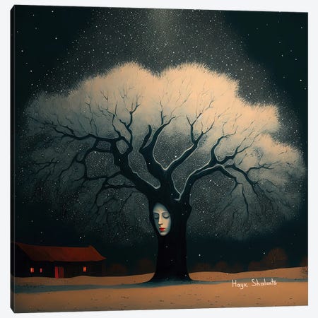 The Winter Night Sacrament Canvas Print #HYK48} by Hayk Shalunts Canvas Artwork