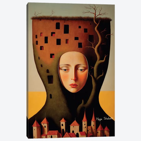 The Patroness Of The City Canvas Print #HYK9} by Hayk Shalunts Canvas Wall Art