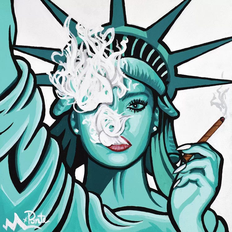 Free To Get Lifted Riri Square by Hybrid Life Art wall art
