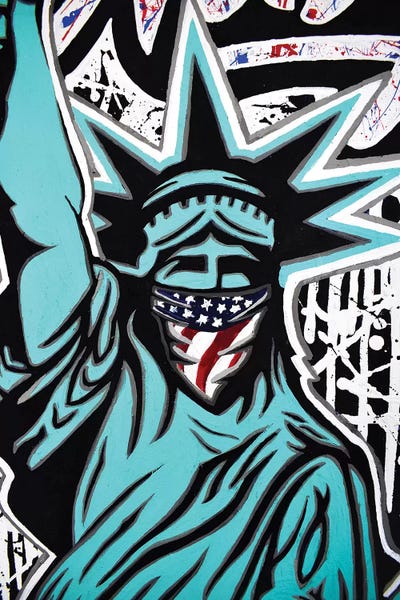 Hybrid Life Art: Lady Liberty Bandana by Hybrid Life Art