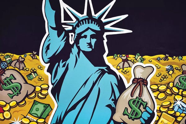 Hybrid Life Art: Liberty With Gold by Hybrid Life Art