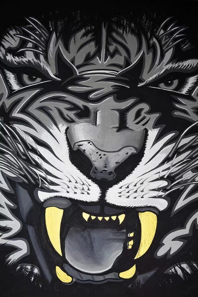 Roar Closeup by Hybrid Life Art art print