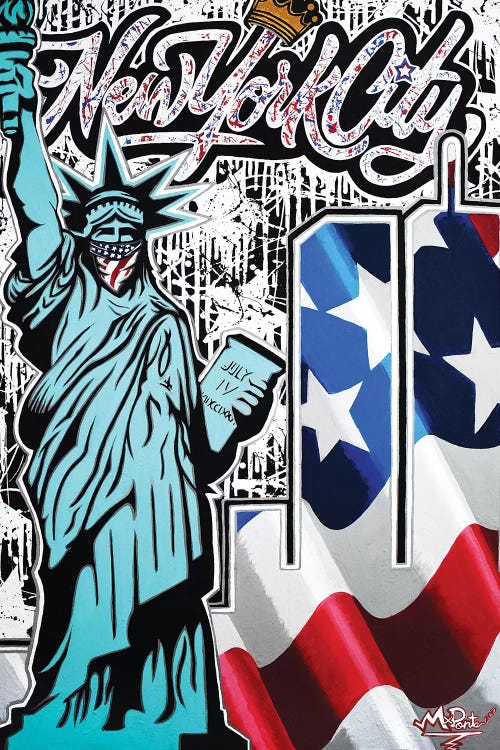 Twin Towers X Liberty NYC by Hybrid Life Art wall art