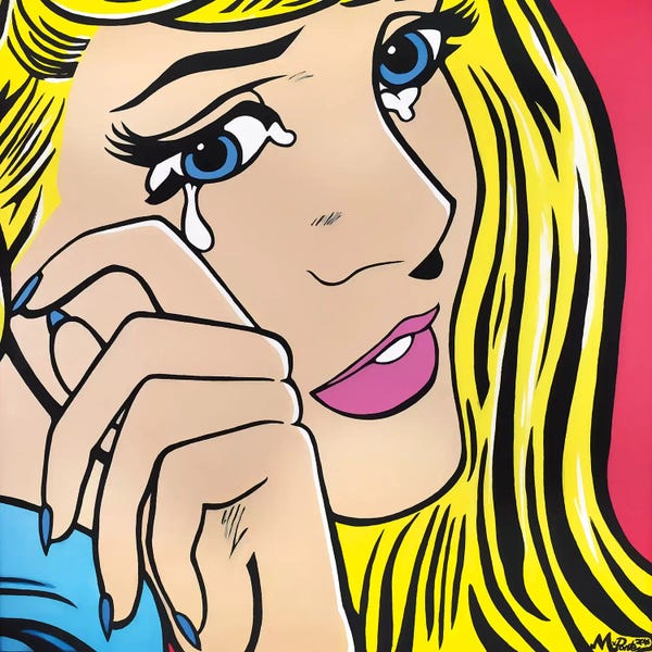 Hybrid Life Art: Crying Girl by Hybrid Life Art