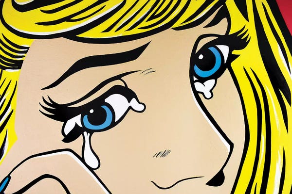 Hybrid Life Art: Crying Girl Eyes Only by Hybrid Life Art